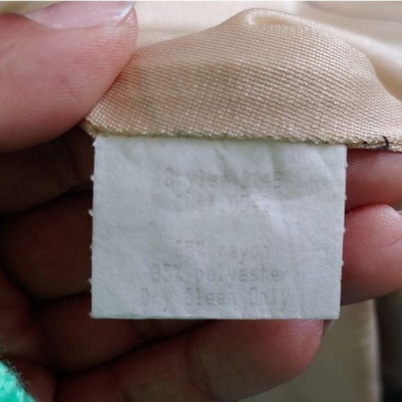 Navy Blue Textured Lace Floor Length Dress Size 6 - Picture 5 of 12